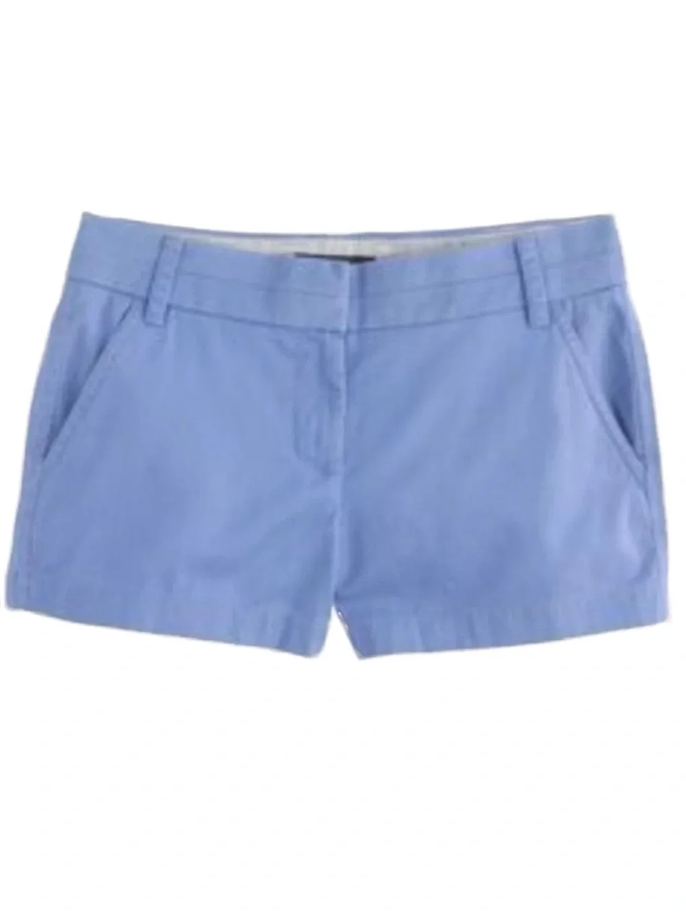 J.Crew Broken-In Chino Shorts Periwinkle Blu Classic Twill City Fit Size 2 21760